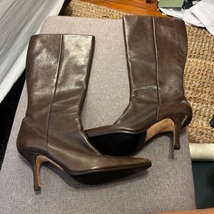 Diane B, brown leather boots